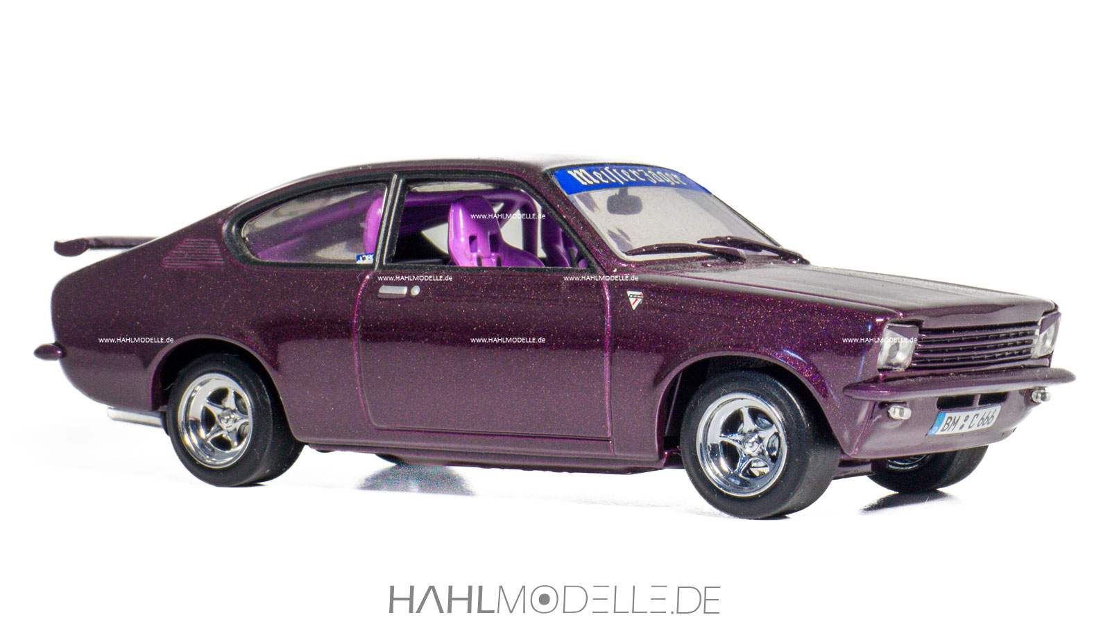 Opel Kadett C1, Coupé, violett, Minichamps, hahlmodelle.de