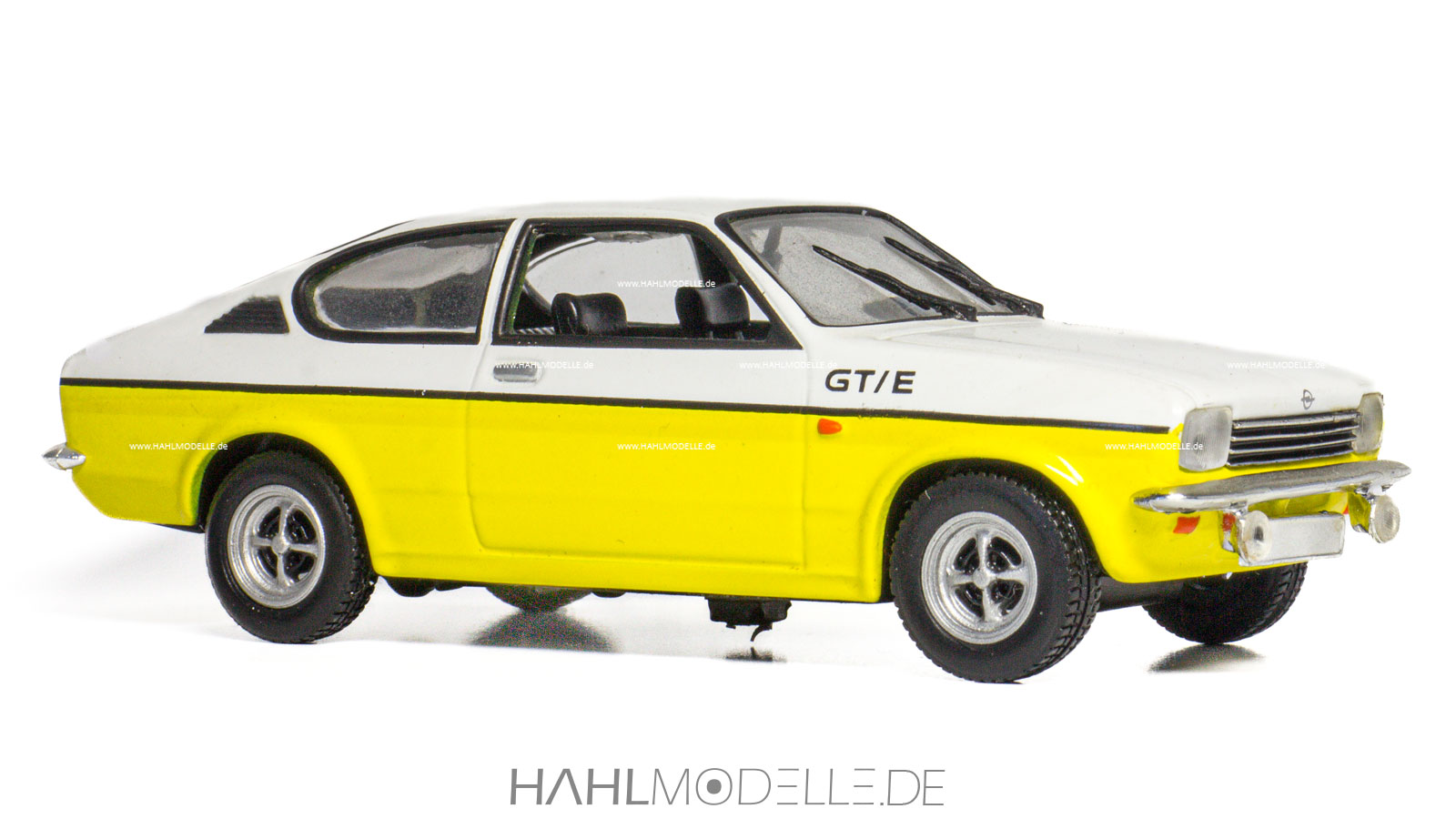 Opel Kadett C1 GT/E, Coupé, gelb/weiß, DetailCars, hahlmodelle.de