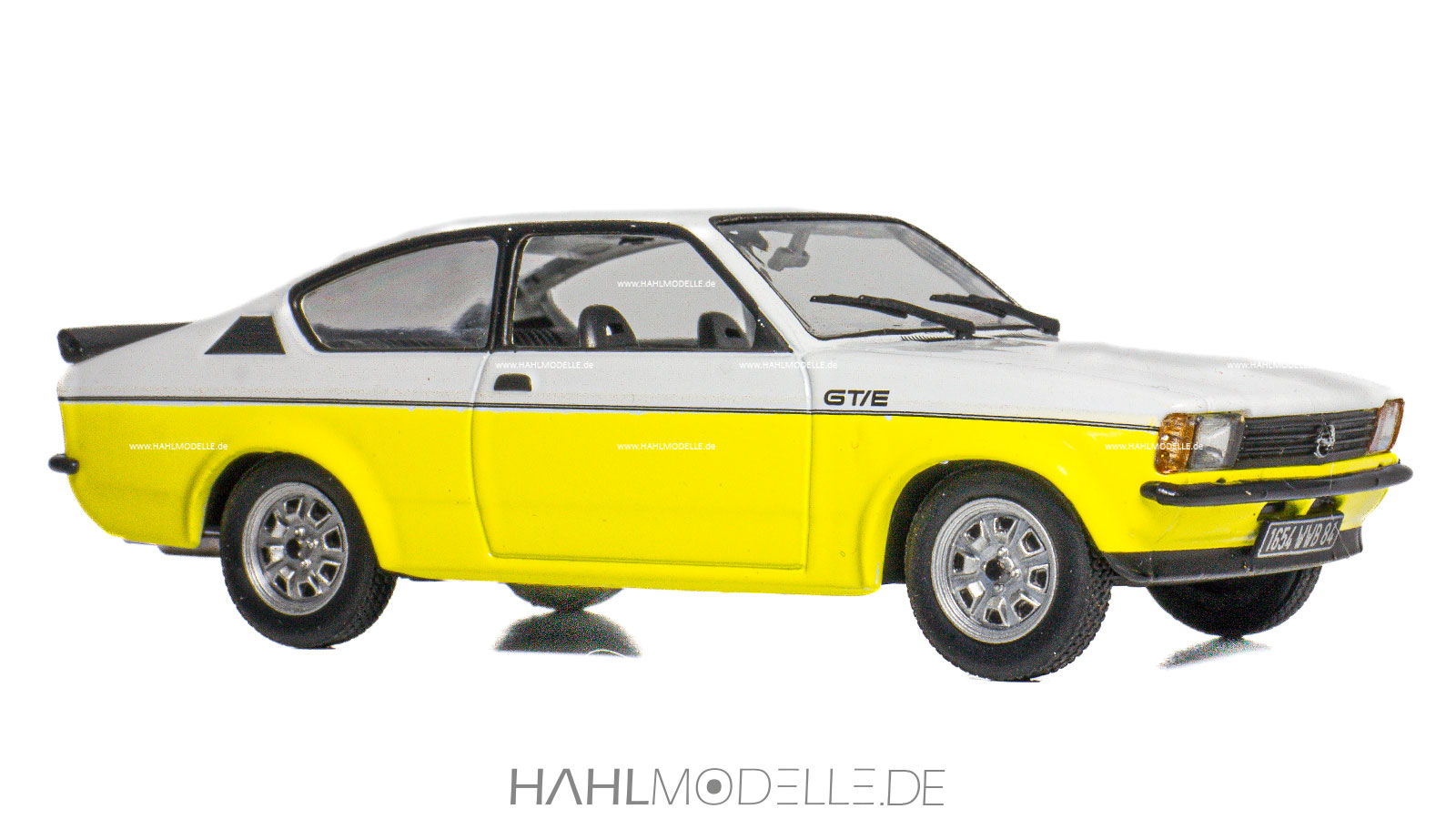 Opel Kadett C2 GT/E, Coupé, gelb/weiß, Ixo, hahlmodelle.de