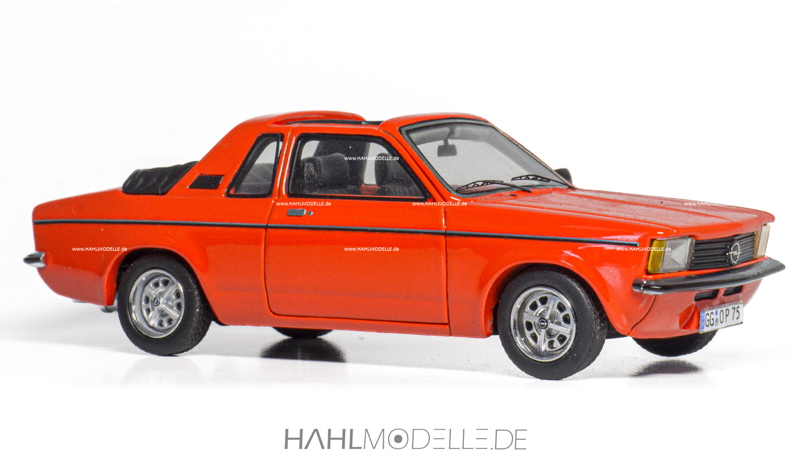 Opel Kadett C2 Aero, Targa, rot/schwarz, Neo Scale Models, hahlmodelle.de