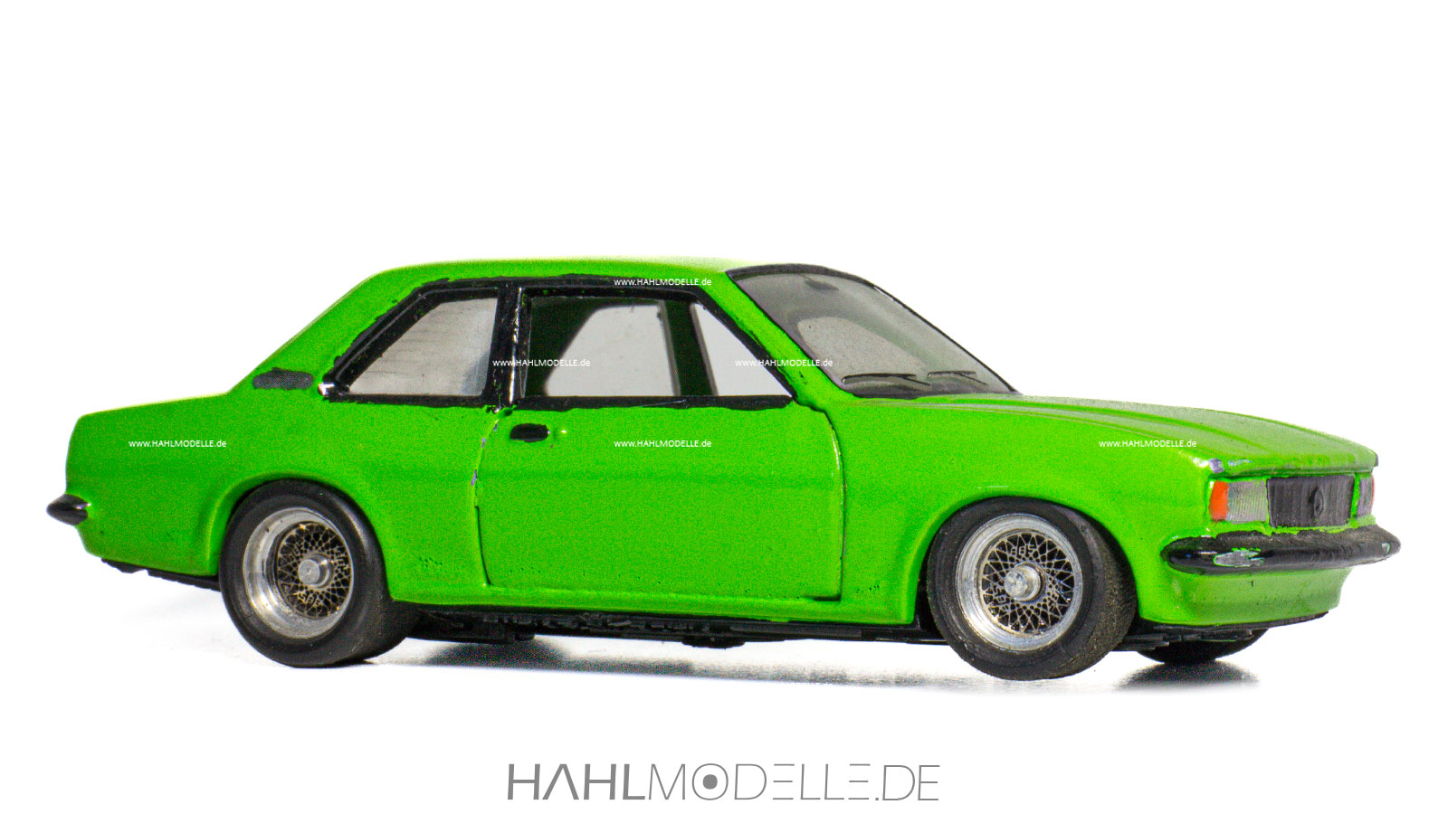 Opel Ascona B, Limousine, grün, Guiloy, hahlmodelle.de