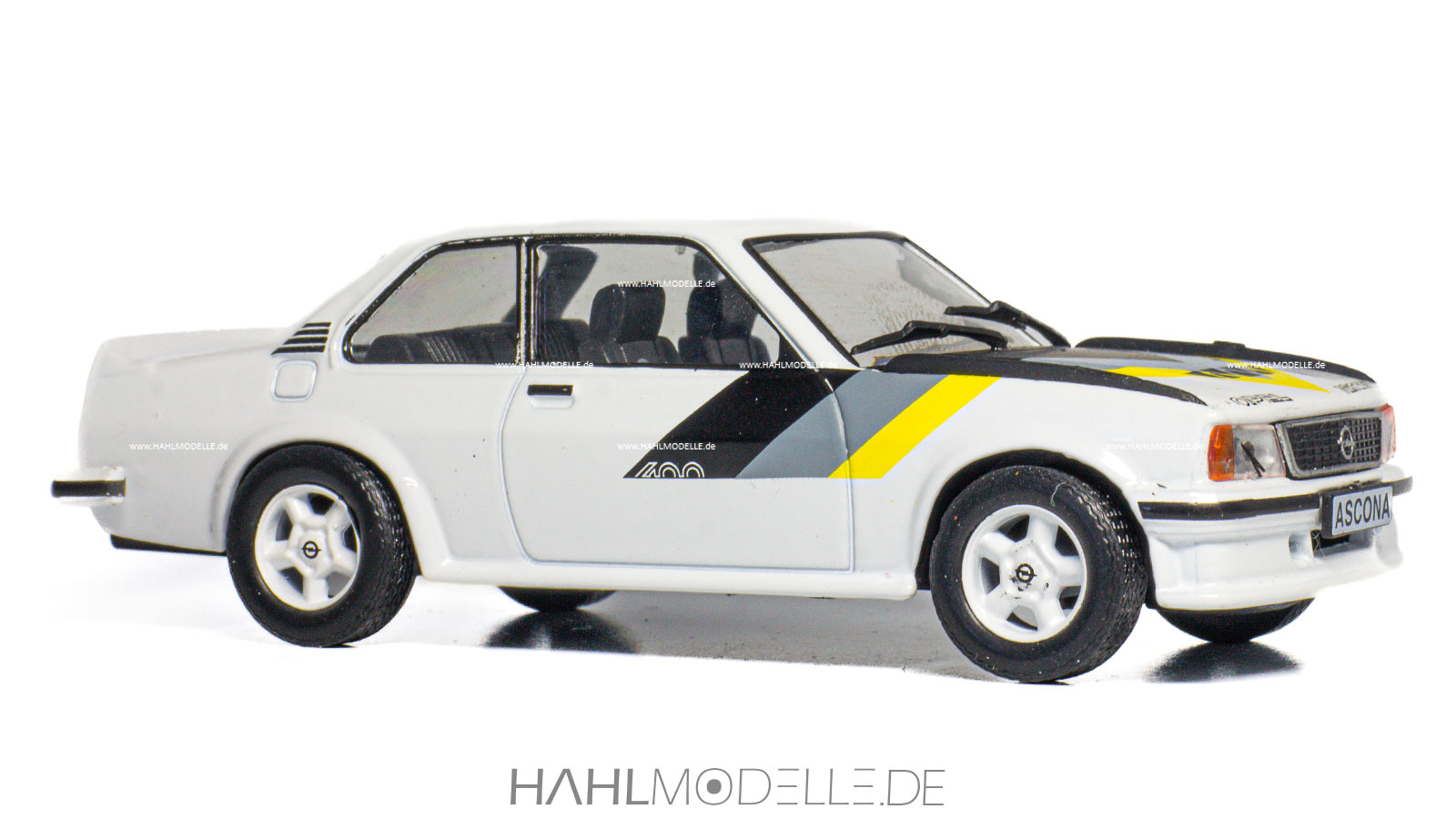 Opel Ascona B 400, Limousine, weiß, Ixo, hahlmodelle.de