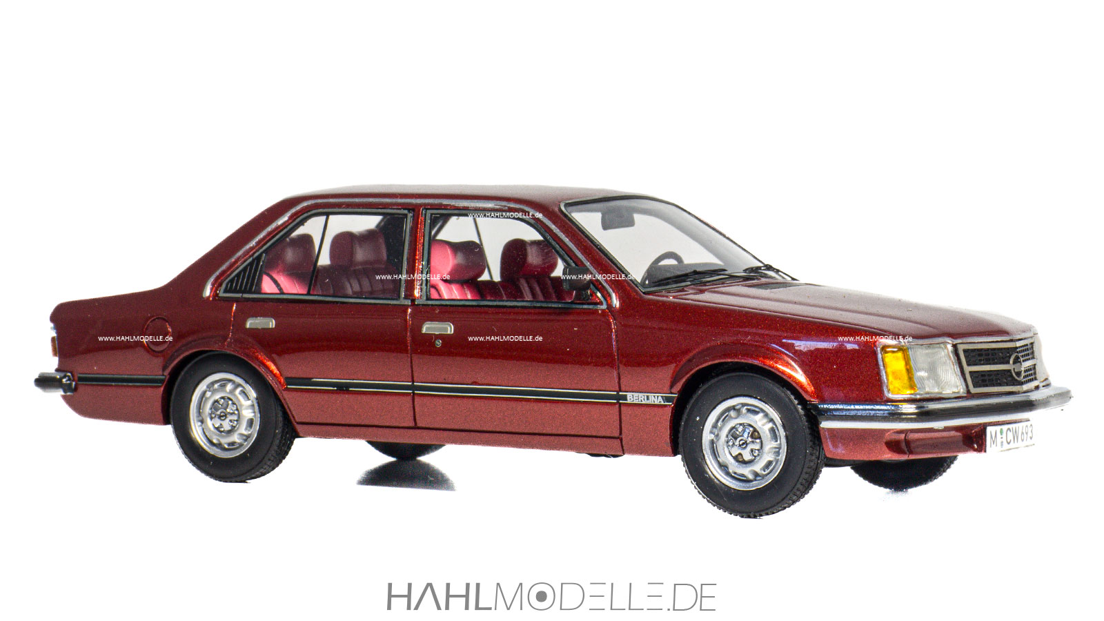 Opel Commodore C, Limousine, rot, Neo Scale Models, hahlmodelle.de