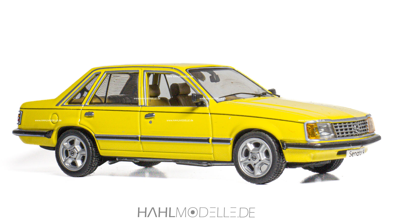 Opel Senator A1, Limousine, gelb, Schuco, hahlmodelle.de