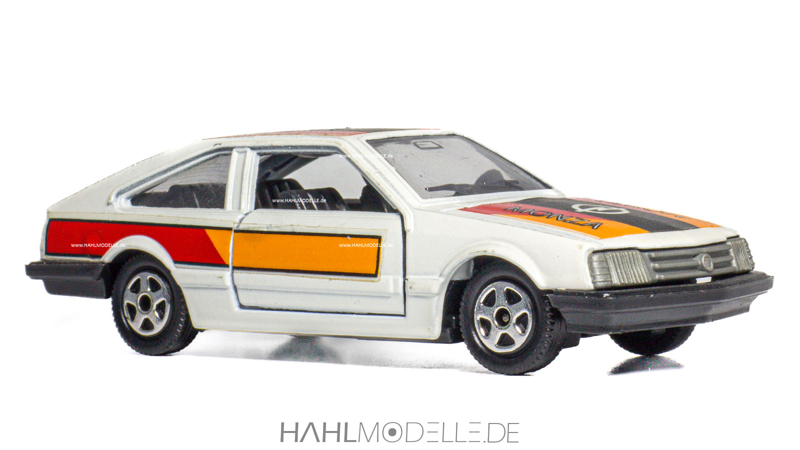 Opel Monza A1, Coupé, weiß, Mebetoys/Mattel, hahlmodelle.de