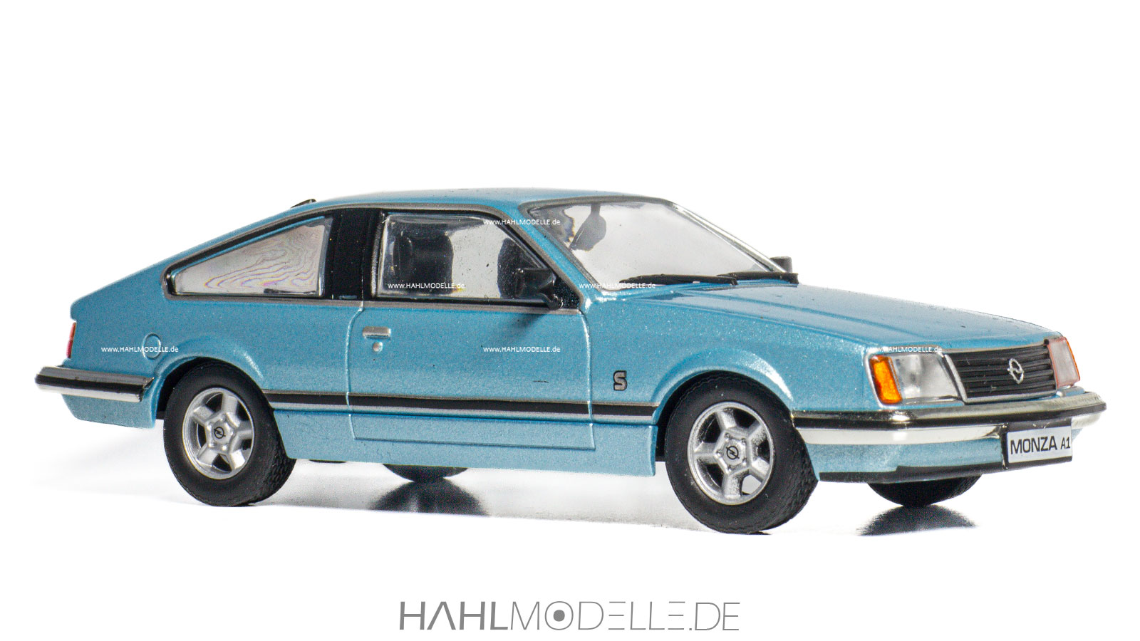 Opel Monza A1, Coupé, blau, Ixo, hahlmodelle.de