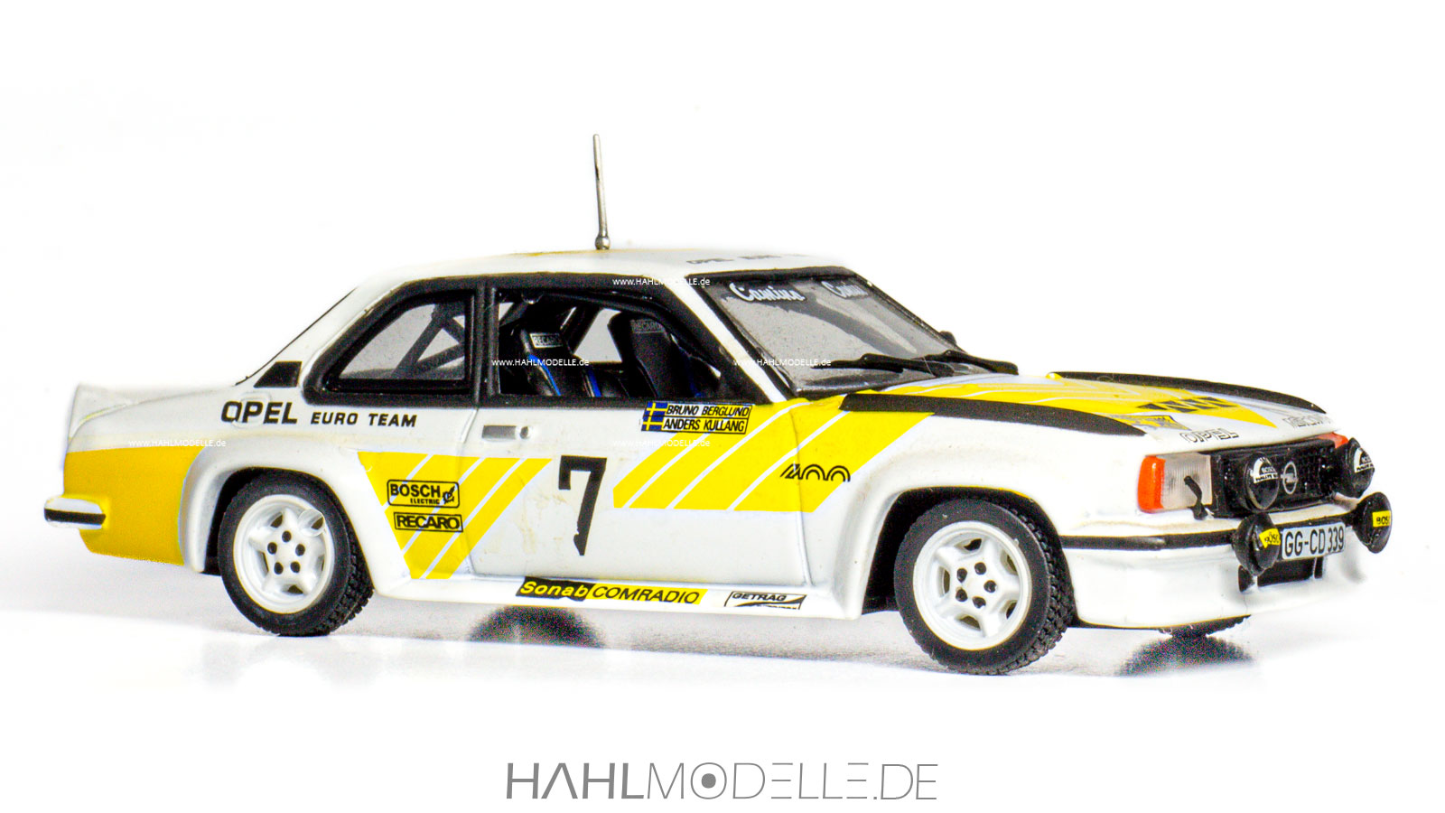 Opel Ascona B 400 Rallye, Limousine, weiß, Vitesse, hahlmodelle.de