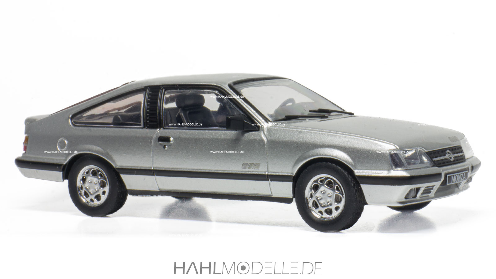 Opel Monza A2, Coupé, silber, Ixo, hahlmodelle.de