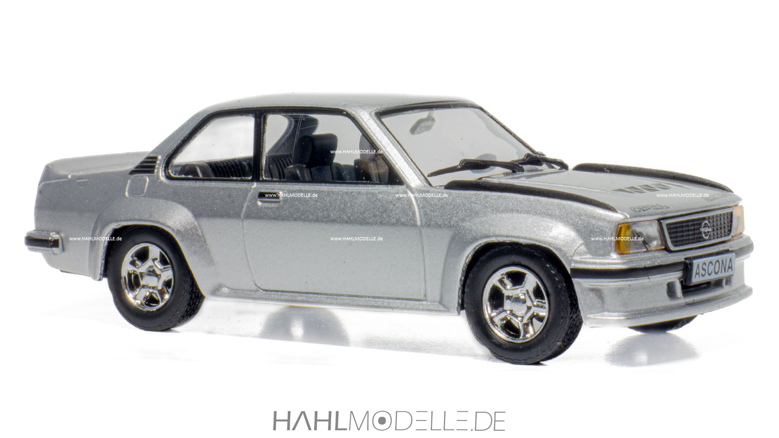 Opel Ascona B 400, Limousine, silber, Ixo, hahlmodelle.de