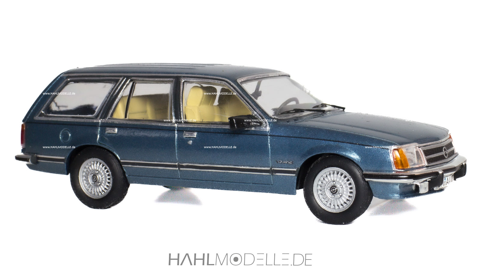 Opel Commodore C, Voyage, Kombi, blau, Code-3 (Basis: Ixo), hahlmodelle.de