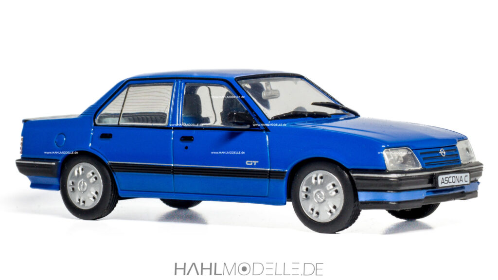 Opel Ascona C (C3), Limousine Stufenheck, blau, Ixo, hahlmodelle.de