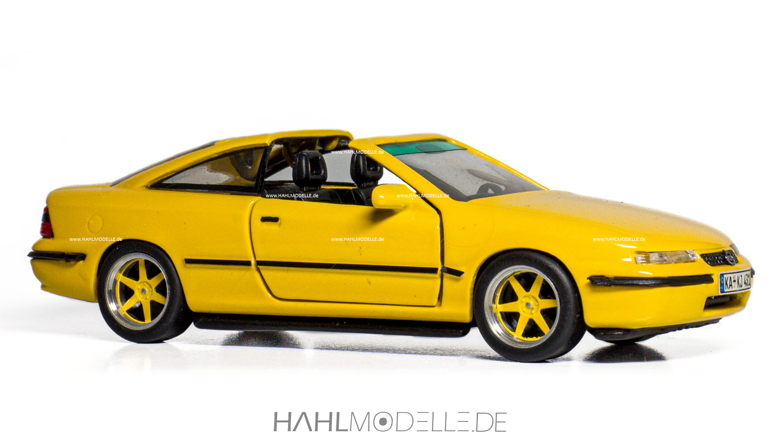 Opel Calibra (Facelift), Targa (Frank), gelb, Code-3 (Basis: Gama), hahlmodelle.de