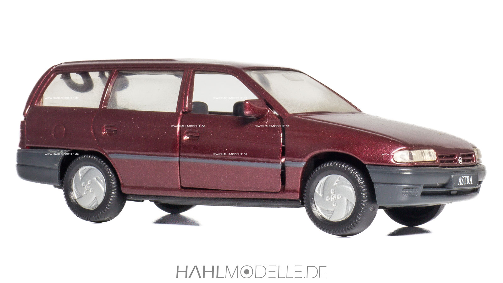 Opel Astra F CarAVan, Kombi, rot, Gama, hahlmodelle.de