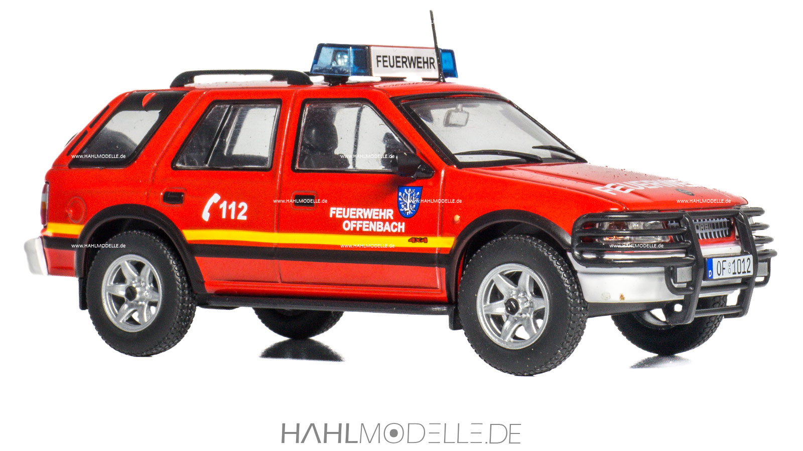 Opel Frontera A, Feuerwehr, Geländewagen, rot, Ixo, hahlmodelle.de