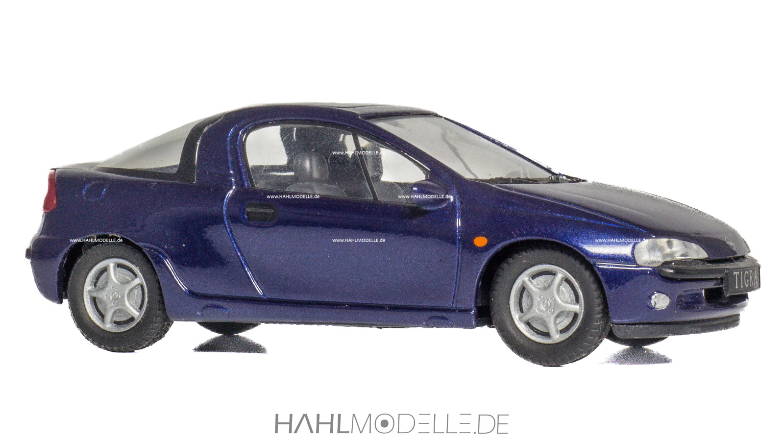 Opel Tigra A, Coupé, blau, Schuco, hahlmodelle.de