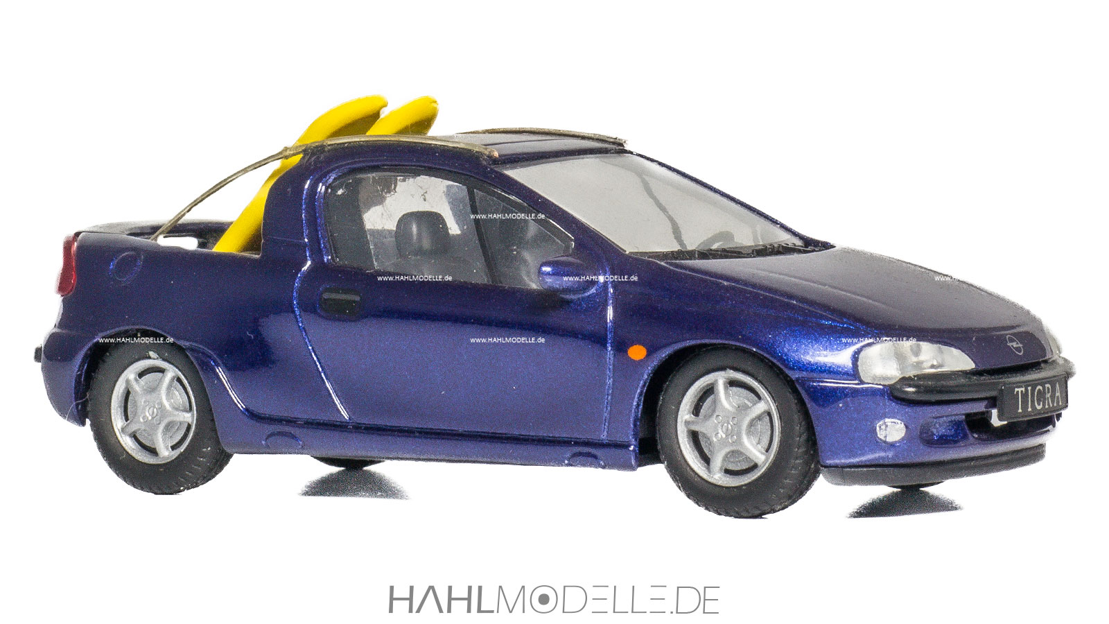 Opel Tigra A, Fun, blau, Code-3 (Basis: Schuco), hahlmodelle.de