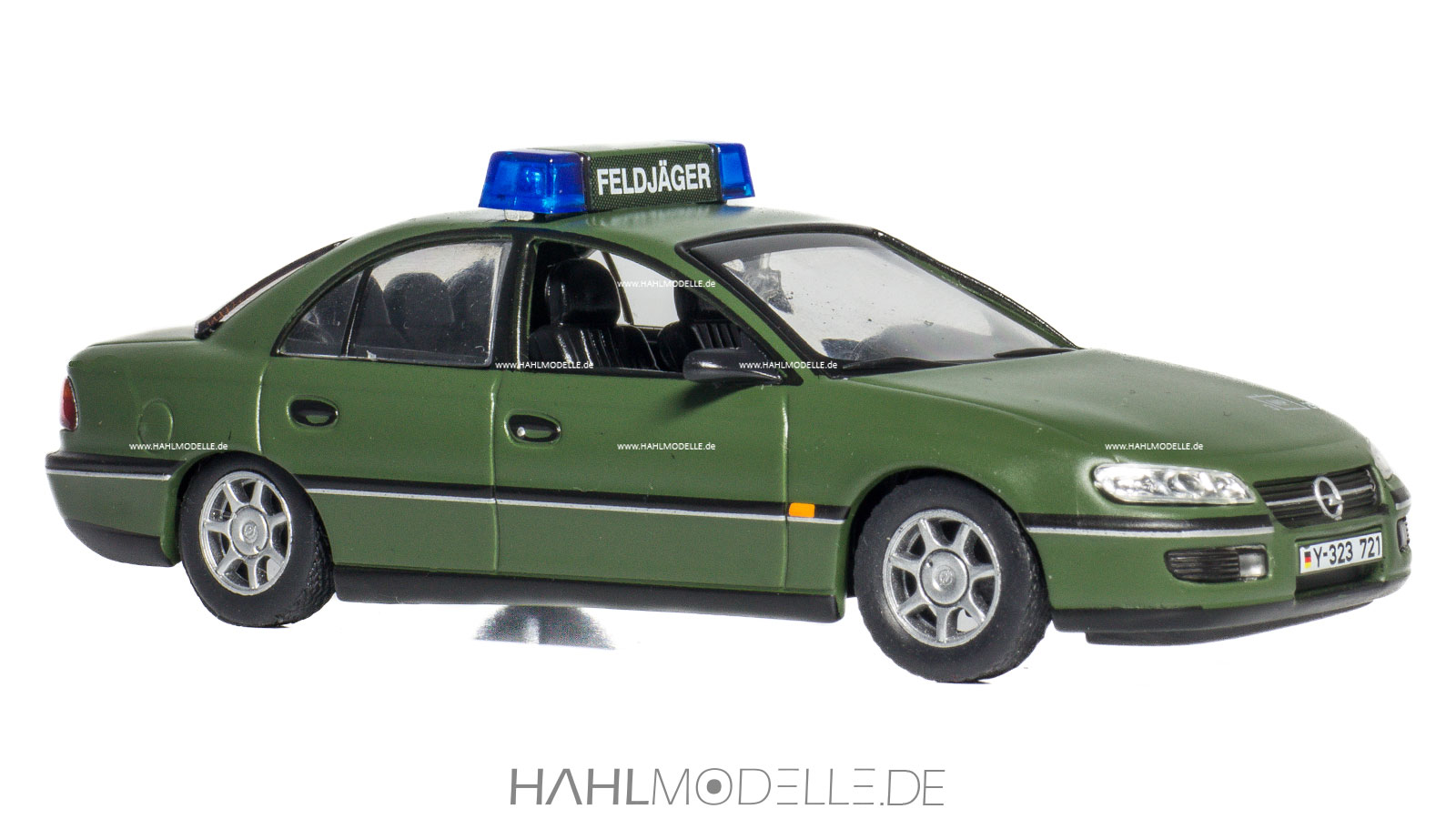 Opel Omega B, Feldjäger, Limousine, grün, Ixo, hahlmodelle.de