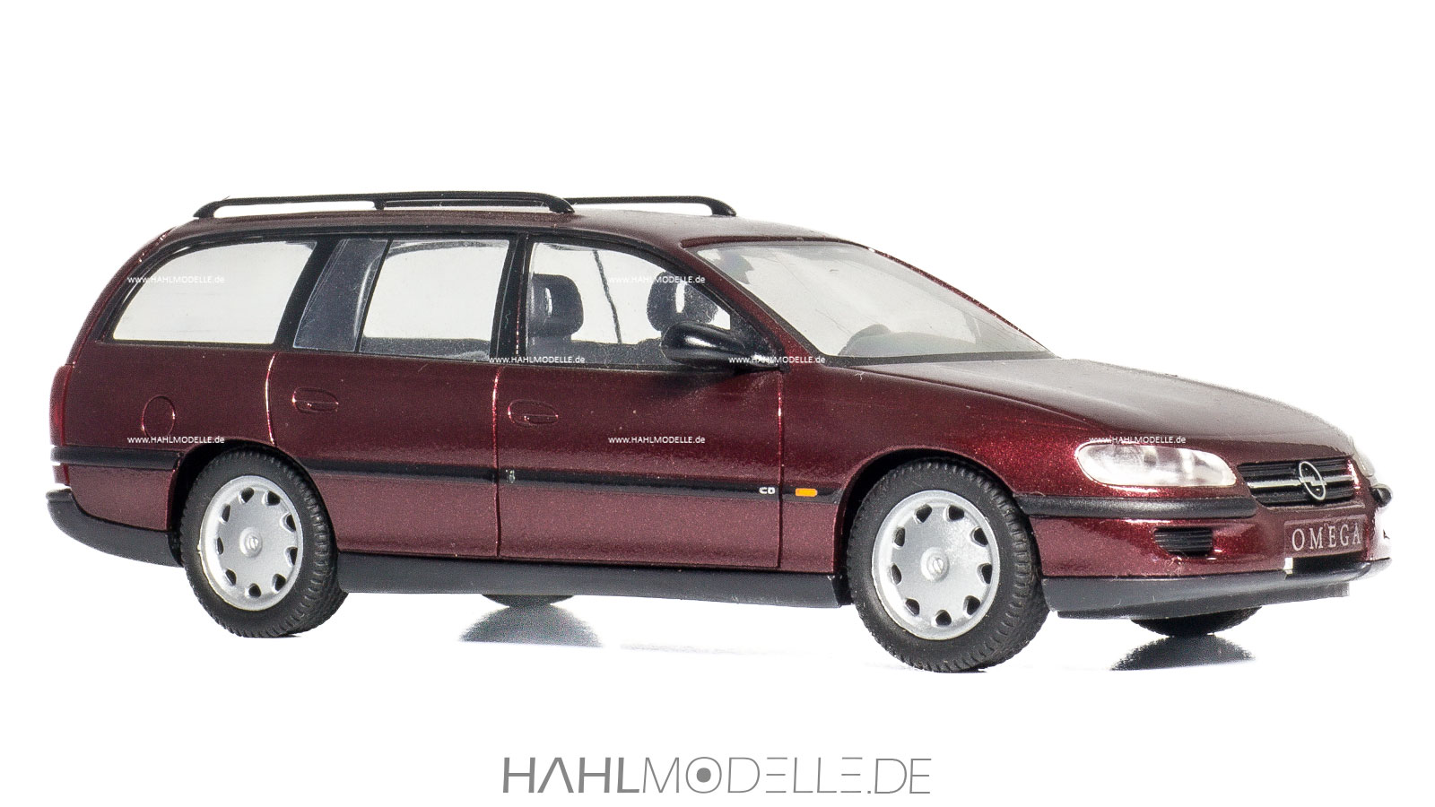 Opel Omega B CarAVan, Kombi, rot, Schuco, hahlmodelle.de