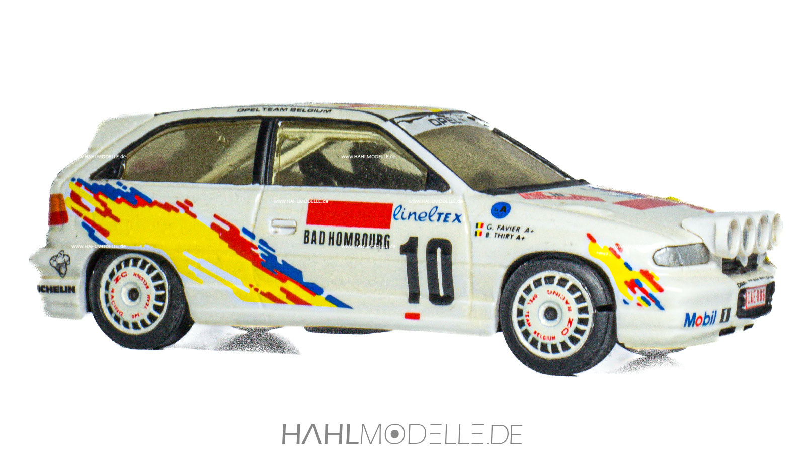 Opel Astra F GSi 16V, Schrägheck-Limousine, (Rallye, Gruppe A, Opel Team Belgium), weiß, Jemmpy, hahlmodelle.de