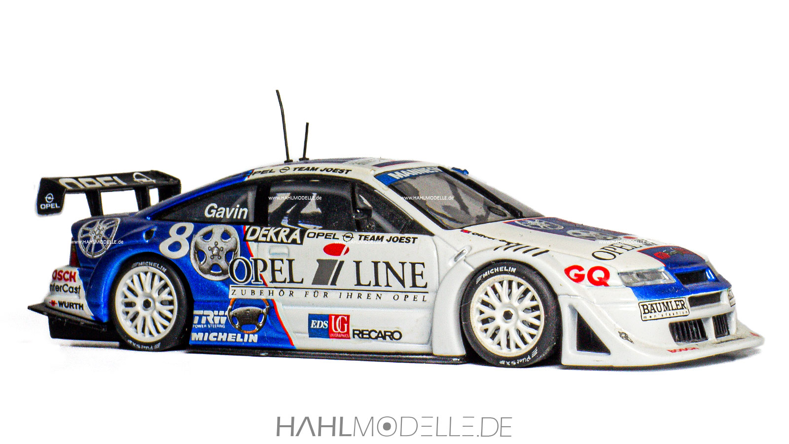 Opel Calibra V6 4x4, DTM, Coupé, weiß/blau, Minichamps, hahlmodelle.de