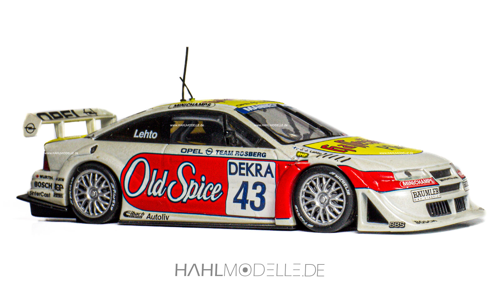 Opel Calibra V6 4x4, DTM, Coupé, weiß/rot/gelb, Minichamps, hahlmodelle.de