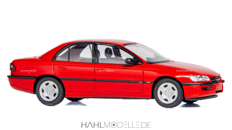 Opel Omega B MV-6, Limousine, rot, Schuco, hahlmodelle.de