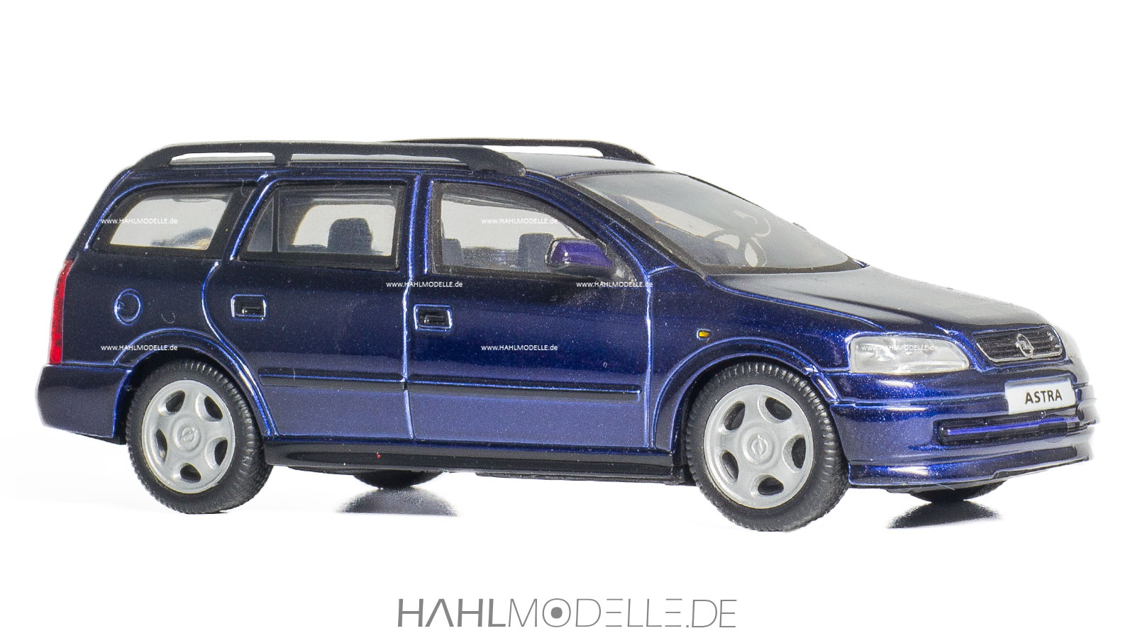 Opel Astra G, CarAVan, Kombi, blau, Schuco, hahlmodelle.de