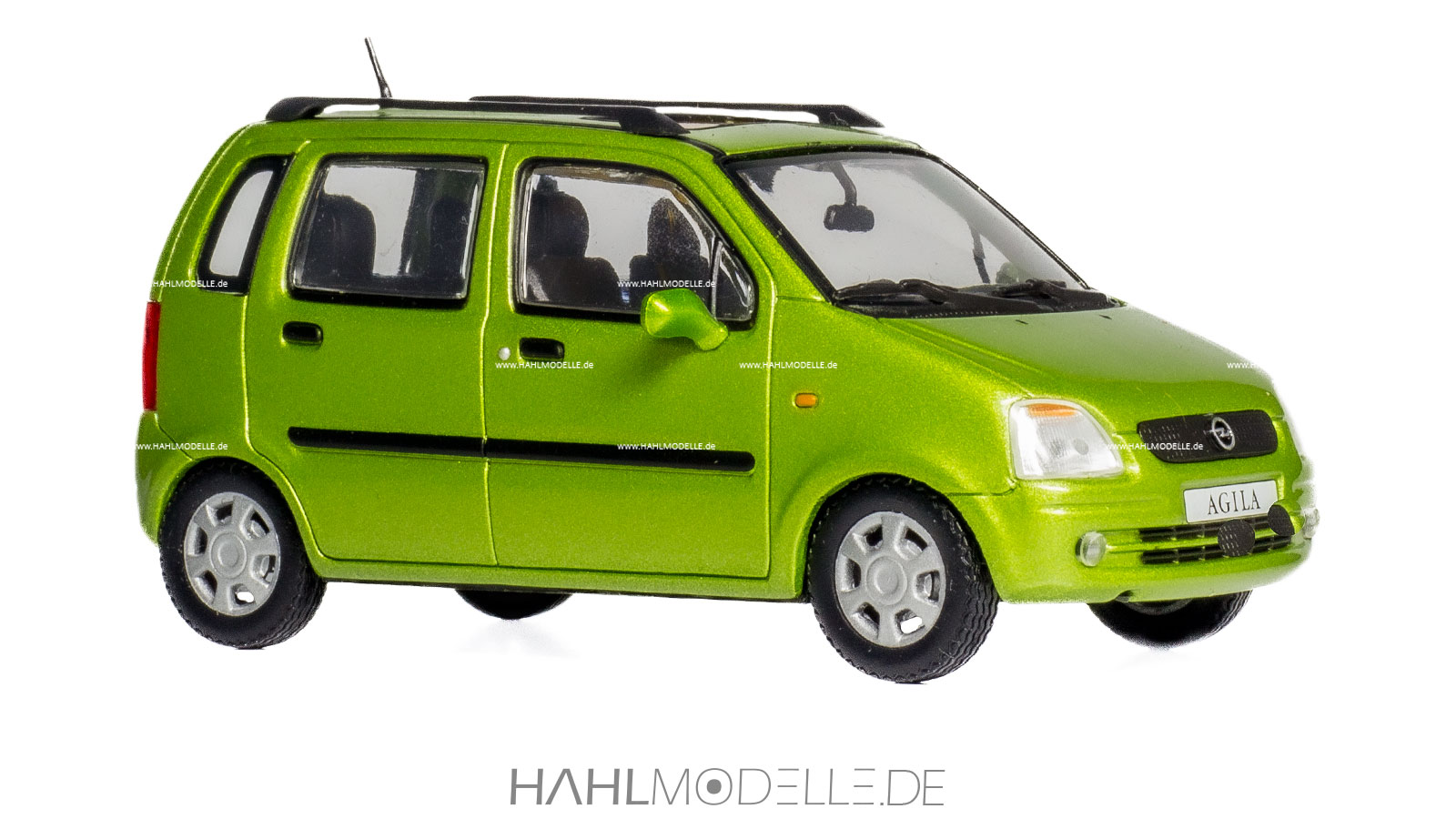 Opel Agila A, MicroVan, grün, Minichamps, hahlmodelle.de