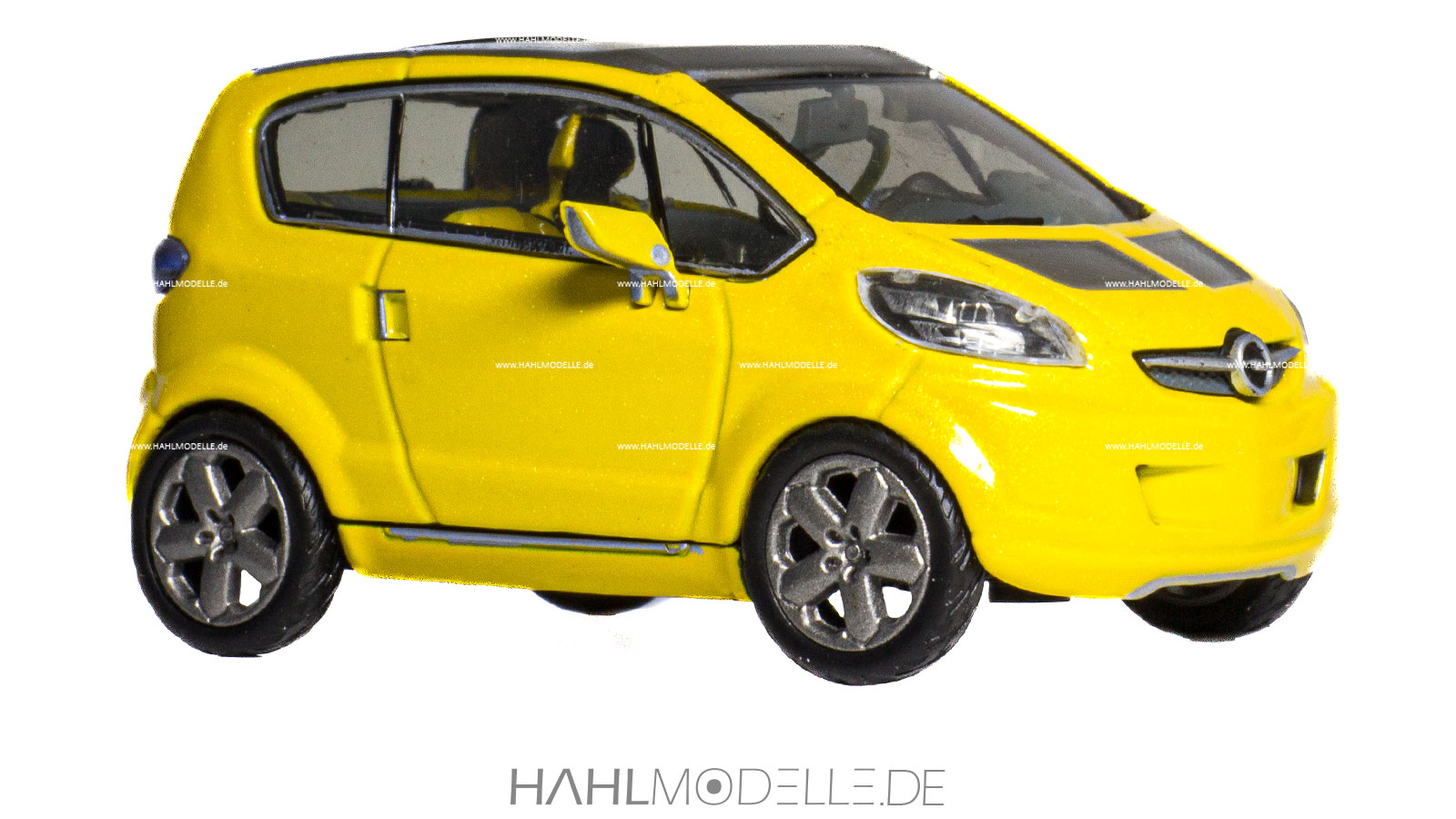 Opel Trixx (Studie 2004), Kleinstwagen, gelb, Norev, hahlmodelle.de