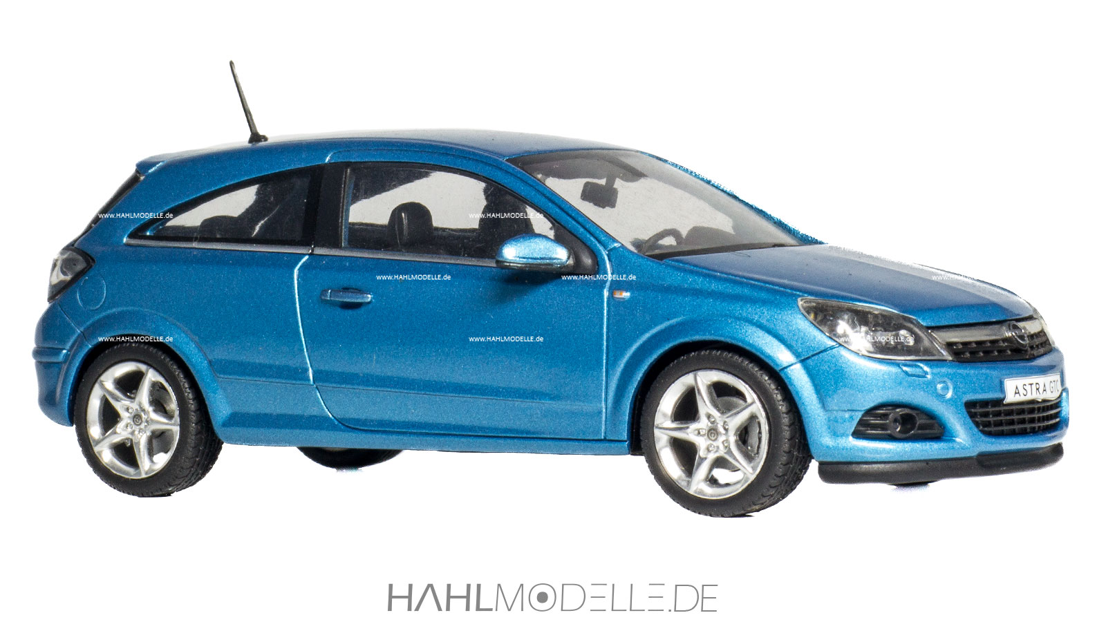 Opel Astra H GTC, Coupé, blau, Minichamps, hahlmodelle.de