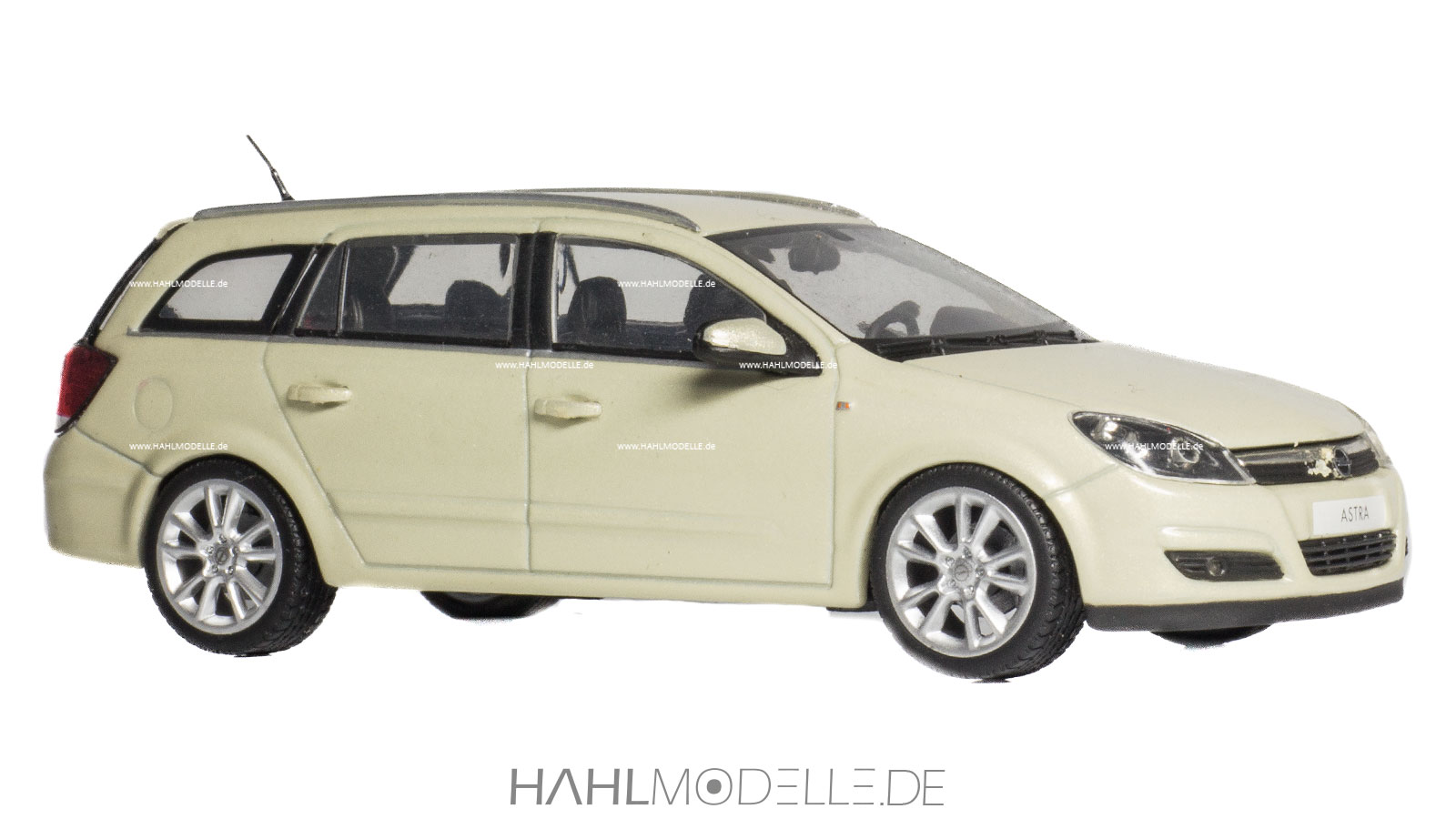 Opel Astra H Caravan, Kombi, beige, Minichamps, hahlmodelle.de