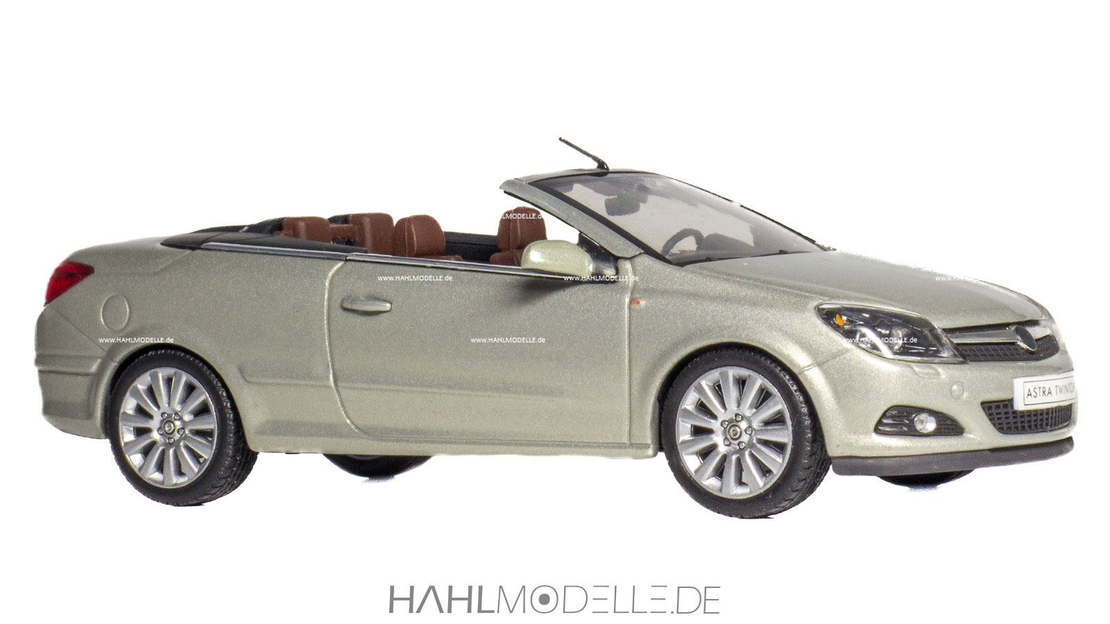 Opel Astra H Twintop, Cabriolet, beige, Minichamps, hahlmodelle.de