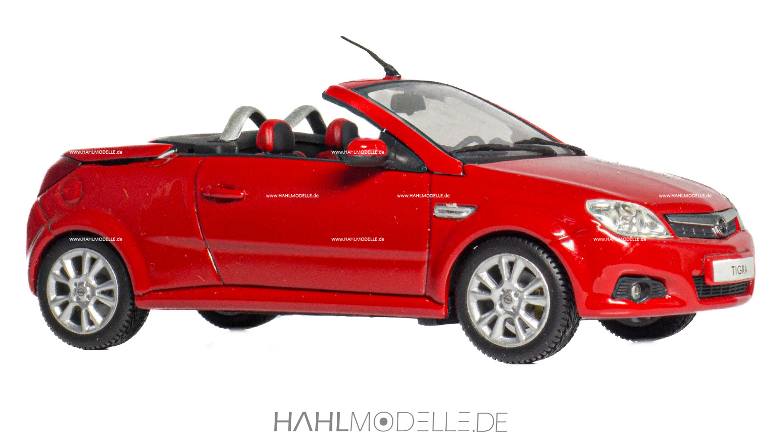 Opel Tigra B (Twintop), Roadster (offen), rot, Minichamps, hahlmodelle.de