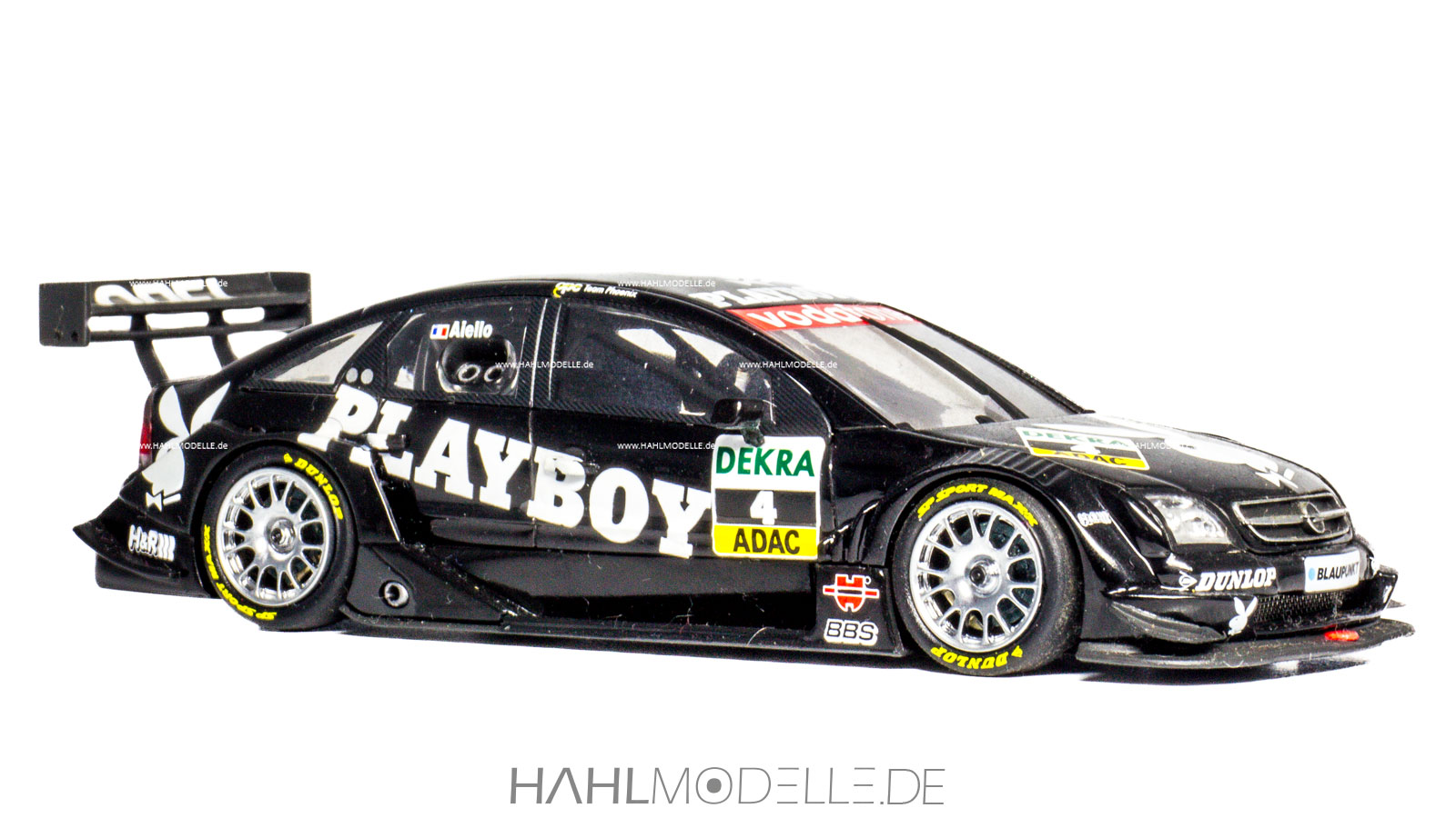 Opel Vectra C V8 GTS (C1), Schrägheck-Limousine, DTM Laurent Aiello/Team OPC Team Phoenix, schwarz, Minichamps, hahlmodelle.de