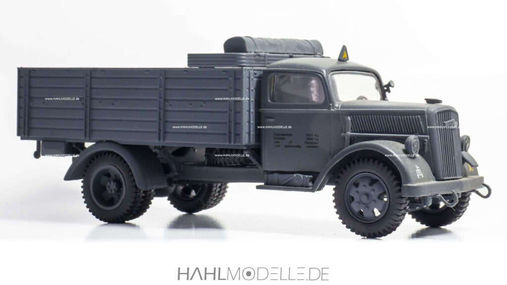 Opel Blitz 3 to Typ 3,6-36 S, Hochpritsche, grau, Victoria, hahlmodelle.de