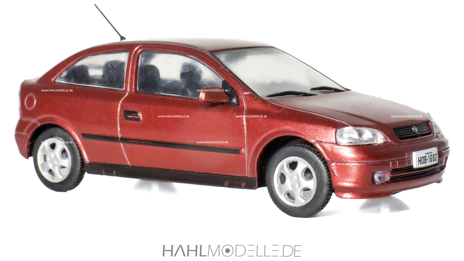 Opel Astra G, Schrägheck-Limousine, rot, Ixo, hahlmodelle.de