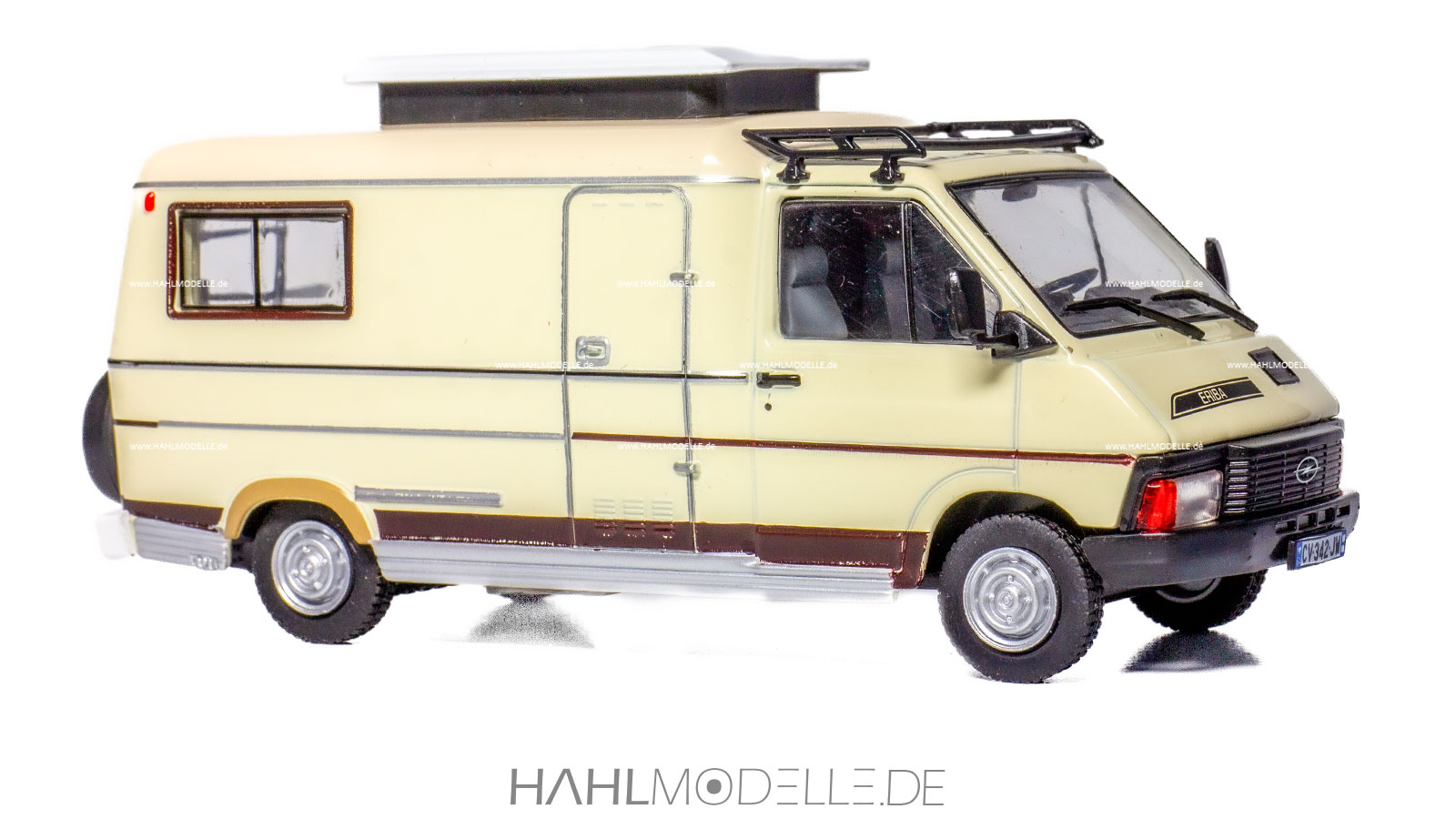 Opel Arena, Hymer Eriba 520, Wohnmobil, elfenbein, Ixo, hahlmodelle.de