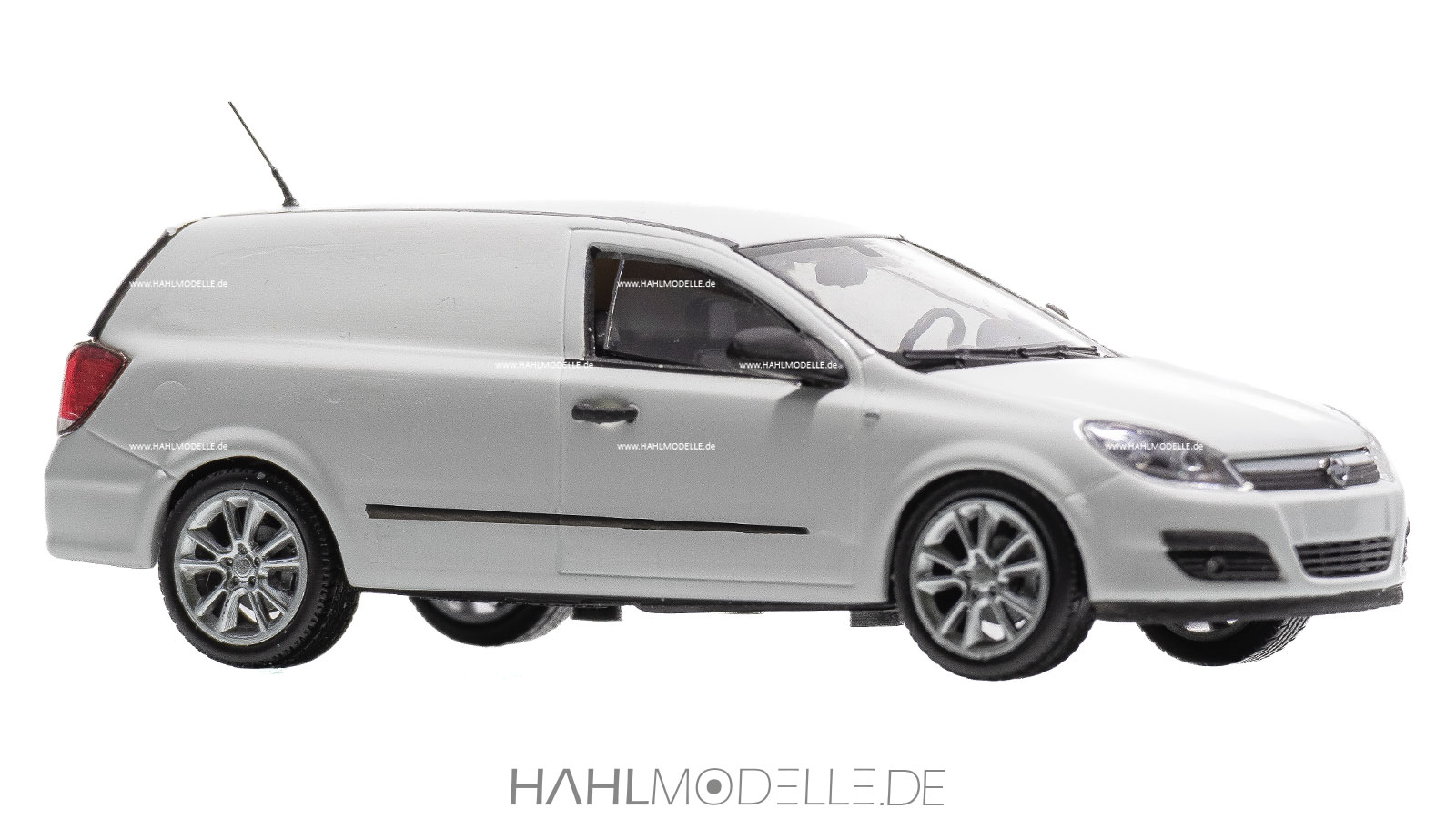 Opel Astra H Lieferwagen, Kombi, weiß, Code-3 (Basis: Minichamps), hahlmodelle.de