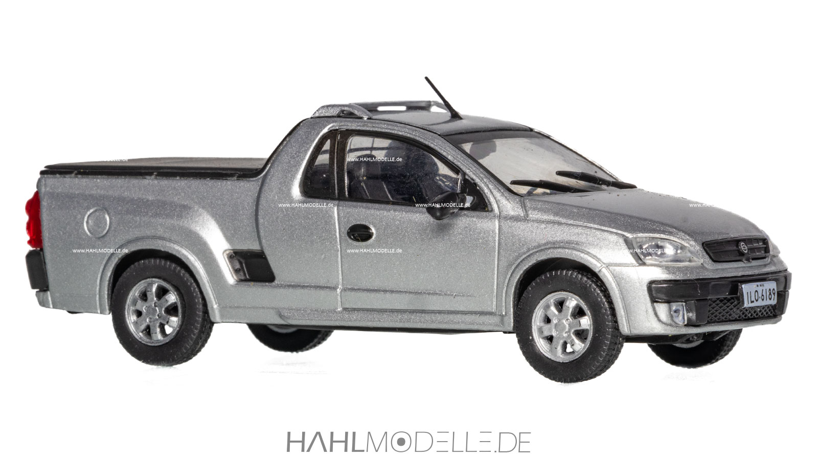 Opel Corsa C (Opel Corsa Utility/Chevrolet Montana), PickUp, silber, Ixo, hahlmodelle.de