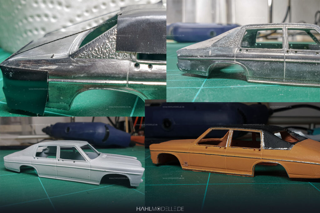 Opel Diplomat B (Vogt), Schrägheck-Limousine, orange/schwarz, Code-3 (Basis: Minichamps), hahlmodelle.de