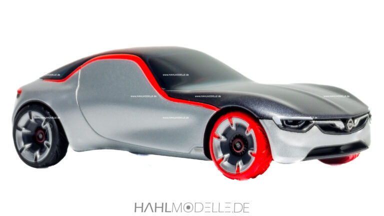 Opel GT Concept (Studie 2016), Coupé, silber/schwarz/rot, Minichamps, hahlmodelle.de