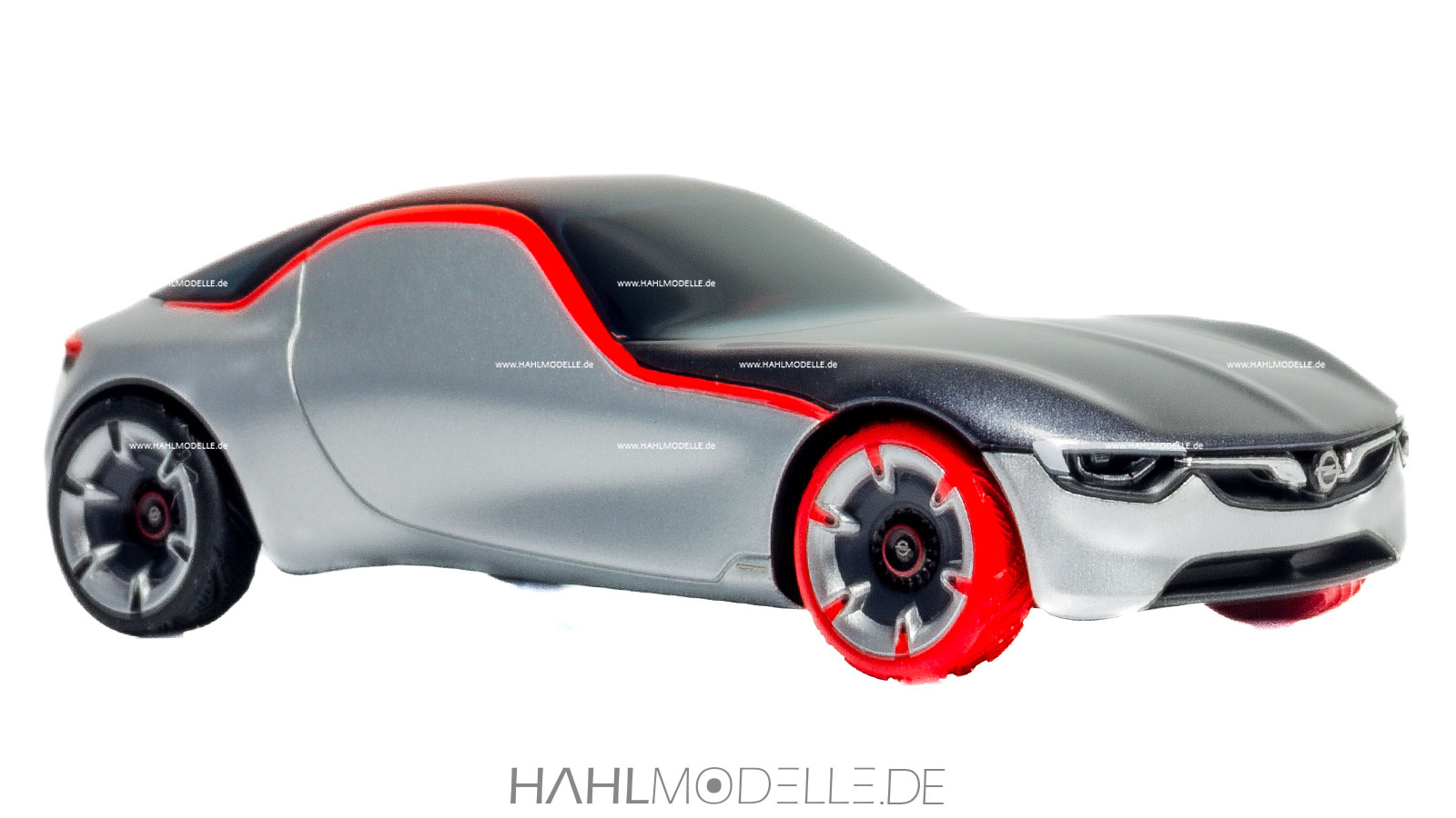 Opel GT Concept (Studie 2016), Coupé, silber/schwarz/rot, Minichamps, hahlmodelle.de