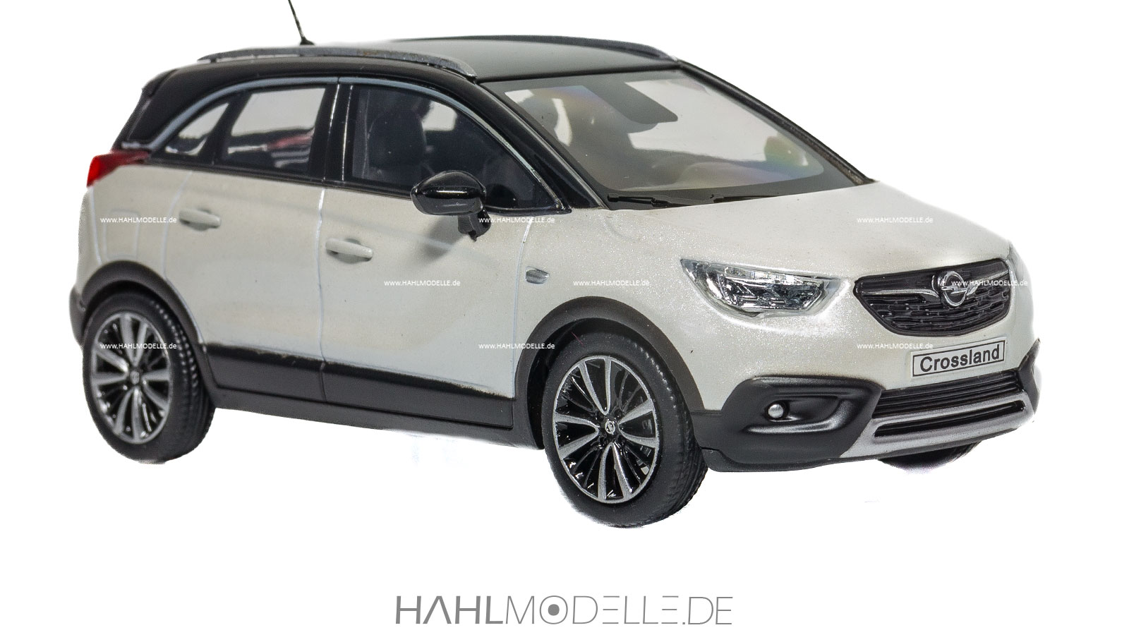 Opel Crossland X, SUV, weiß/schwarz, iScale, hahlmodelle.de