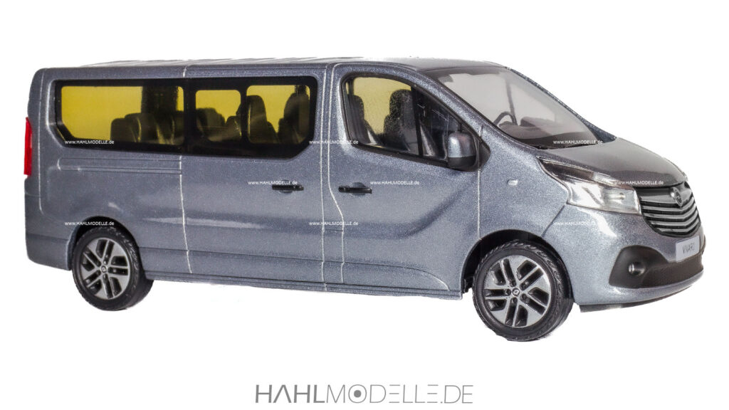 Opel Vivaro B, Bus, silber, Code-3 (Basis: Norev), hahlmodelle.de