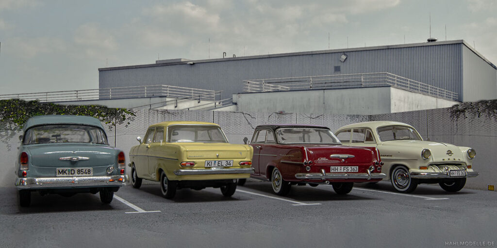 Opel Olympia P1 | Opel Kadett A | Opel Rekord P2 | Opel Olympia Rekord 1953 | hahlmodelle.de