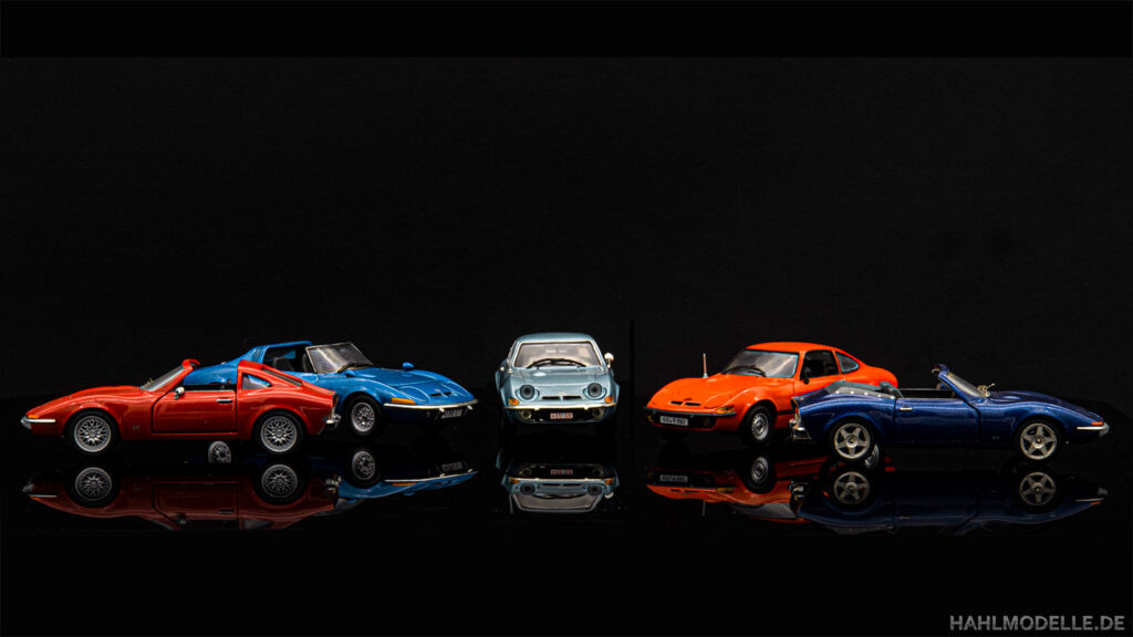 Opel GT Targa | Opel GT Aero | Opel GT | Opel GT/J | Opel GT Cabriolet | hahlmodelle.de