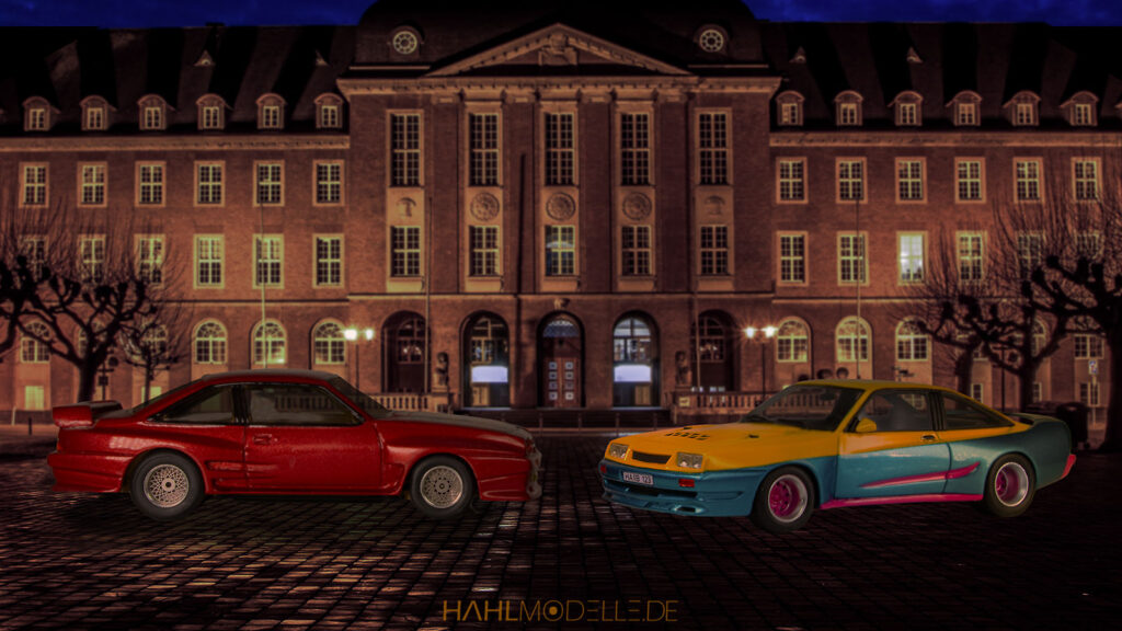 Zwei Opel Manta B | hahlmodelle.de