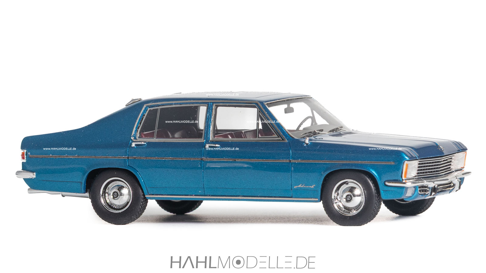 Opel Admiral B, Schrägheck-Limousine (Vogt), blau, Avenue 43, hahlmodelle.de