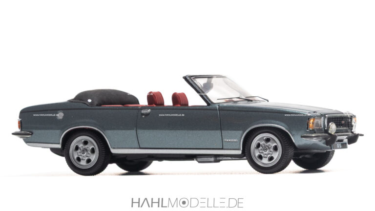 Opel Commodore B GS, Cabriolet (Weidner), grau, Code-3 (Basis: Schuco), hahlmodelle.de