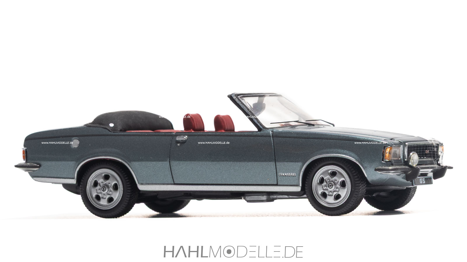 Opel Commodore B GS, Cabriolet (Weidner), grau, Code-3 (Basis: Schuco), hahlmodelle.de